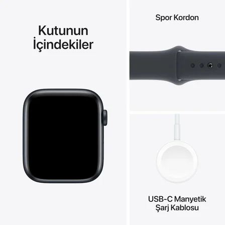 Apple Watch SE 2 GPS 40mm Gece Yarısı Alüminyum Kasa ve Spor Kordon Akıllı Saat Outlet (Açıklamayı Okuyunuz)