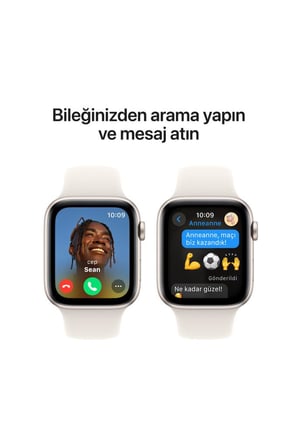 Apple Watch SE GPS 40mm Starlight Aluminium Case with Starlight Sport Band - S/M KUTUSU AÇIK SIFIR
