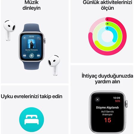 Apple Watch SE GPS 44mm Silver Aluminium Case - Outlet
