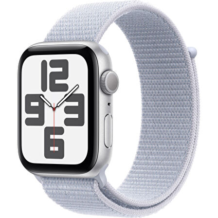 Apple Watch Se Gps 44MM Silver Aluminium Case With Blue Cloud Sport Loop