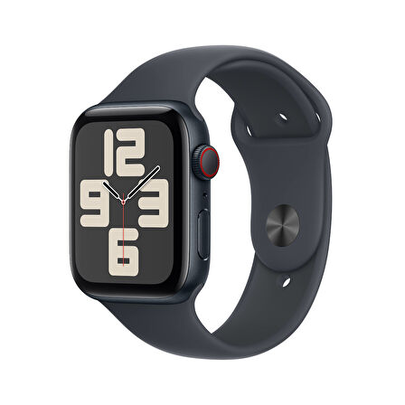 Apple Watch SE GPS + Cellular 40 mm Gece Yarısı Alüminyum Kasa ve Gece Yarısı Spor Kordon - M/L (MXGD3TU/A)