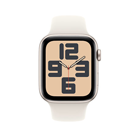 Apple Watch SE GPS + Cellular 40 mm Yıldız Işığı Alüminyum Kasa ve Yıldız Işığı Spor Kordon - S/M (MXGJ3TU/A)