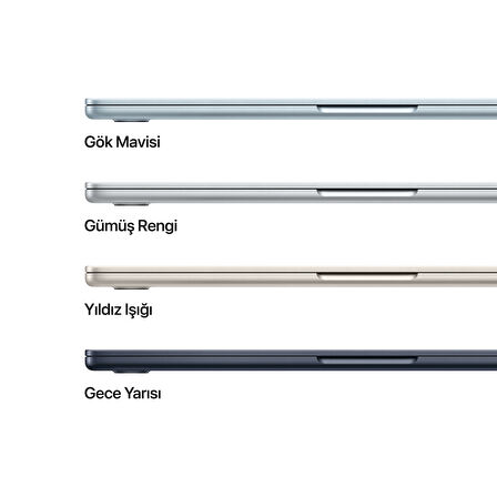MacBook Air 13 inç Apple M4 Çip 10 Çekirdek CPU 8 Çekirdek GPU 16GB Bellek 256GB Gümüş - (MW0W3TU/A)