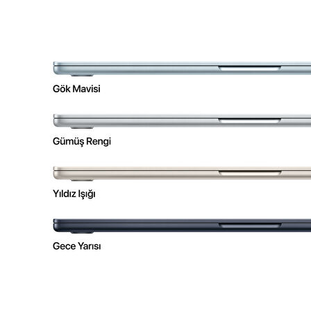MacBook Air 15 inç Apple M4 Çip 10 Çekirdek CPU 10 Çekirdek GPU 16GB Bellek 256GB Yıldız Işığı - (MW1J3TU/A)