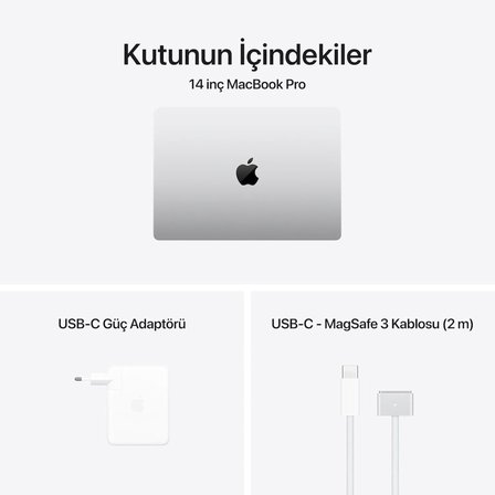 MacBook Pro M4 Max 36 GB 1 TB SSD 14.2" MX2G3TU/A Gümüş Outlet (Açıklamayı Okuyunuz)