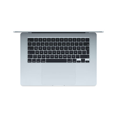 MacBook Air 15 inç Apple M4 Çip 10 Çekirdek CPU 10 Çekirdek GPU 16GB Bellek 256GB Gökyüzü Mavisi - (MC7A4TU/A)