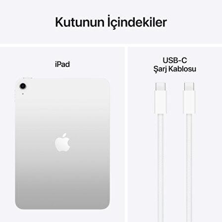 iPad 11. Nesil Wi-Fi 128 GB 11" MD3Y4TU/A Gümüş Tablet