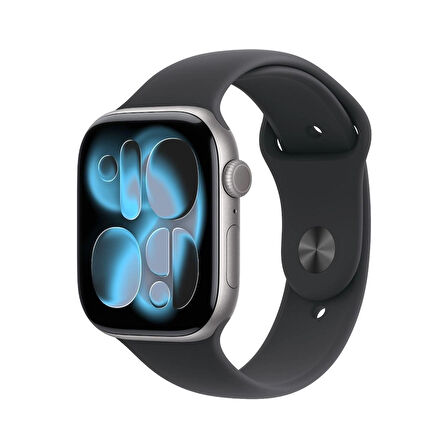  Apple Watch Series 11 GPS 42mm Space Grey Aluminium Case with Black Sport Band - S/M