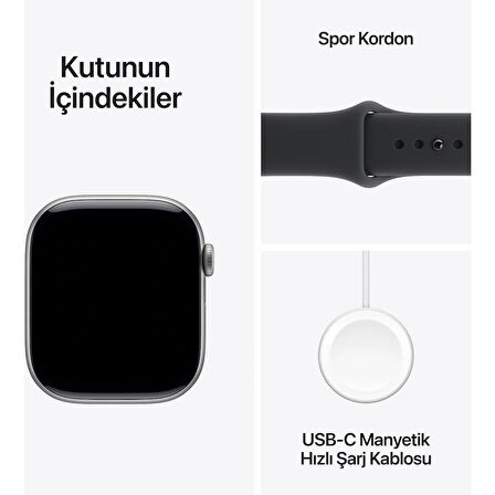  Apple Watch Series 11 GPS 46mm Space Grey Aluminium Case with Black Sport Band - M/L