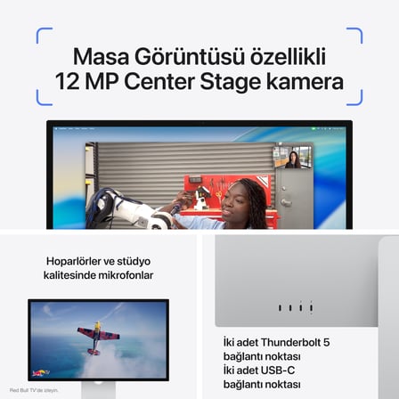 Studio Display - Standart Cam (MFEX4TU/A) - VESA Montaj Adaptörü (Stand Dahil Değildir)