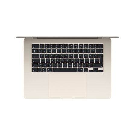 MacBook Air 15 inç - Apple M5 Çip 10 CPU ve 10 GPU 16GB Bellek 512GB SSD (MDVD4TU/A) - Yıldız Işığı