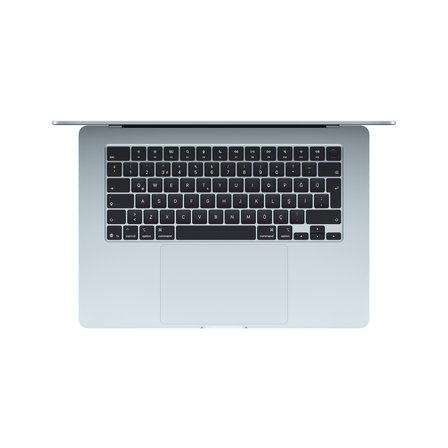 MacBook Air 15 inç - Apple M5 Çip 10 CPU ve 10 GPU 16GB Bellek 512GB SSD (MDVQ4TU/A) - Gökyüzü Mavisi