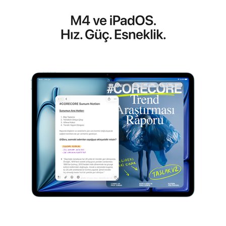 iPad Air 13 inç M4 Wi-Fi 256GB (MH5U4TU/A) - Uzay Grisi