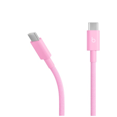 Beats USB-C - USB-C Örgülü Kablo (1,5 m) - Pozitif Pembe