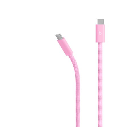 Beats USB-C - USB-C Örgülü Kablo (3 m) - Pozitif Pembe