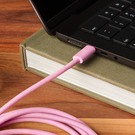 Beats USB-C - USB-C Örgülü Kablo (3 m) - Pozitif Pembe