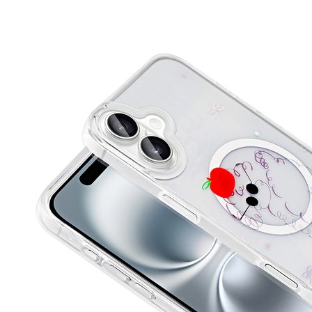 Gpack iPhone 16 uyumlu Kılıf Folk M-Safe Şarj Özellikli Şeffaf Desenli