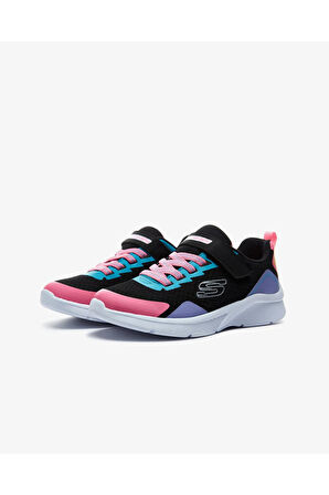 Skechers 302348L BKMT Microspec-Bright Retros Kız Çocuk Spor Ayakkabı