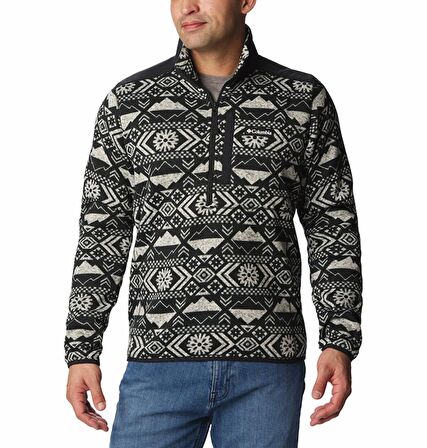 Columbia Sweater Weather II Printed Half Zip Erkek Polar Üst AO6753-010