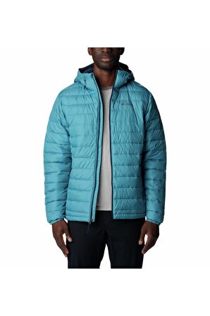 WO1151 POWDER LITE HOODED JACKET Petrol Mavisi