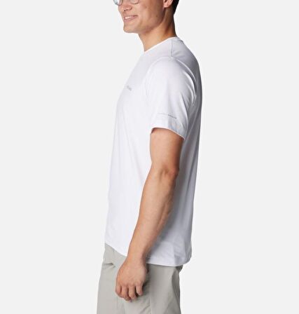 Columbia Men's Tech Trail™ Crew Neck Shirt II Erkek Tişört Beyaz AO5545-100