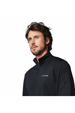 Tech Knit Çeyrek Fermuarlı Erkek Polar Üst