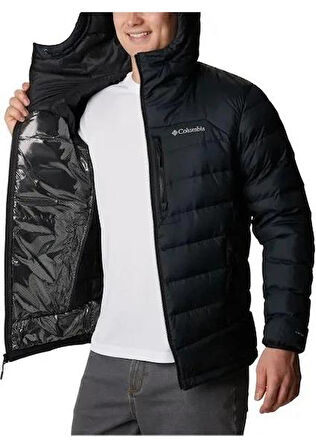 Columbia Porter Heights Hooded Down Erkek Siyah Kapüşonlu Outdoor Mont XO8564-010