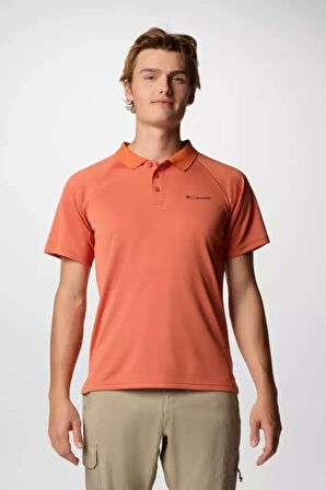 Erkek Alpine Chill Polo Yaka T-Shirt - Kiremit | XS