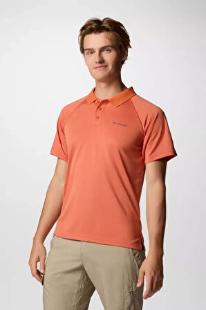 Erkek Alpine Chill Polo Yaka T-Shirt - Kiremit | XS
