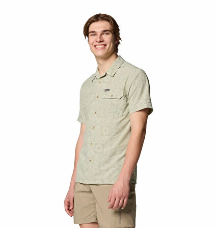 Tech Trail Utility Printed Woven Erkek Kısa Kollu Gömlek