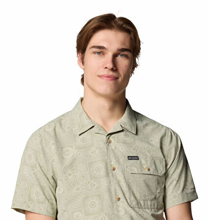 Tech Trail Utility Printed Woven Erkek Kısa Kollu Gömlek