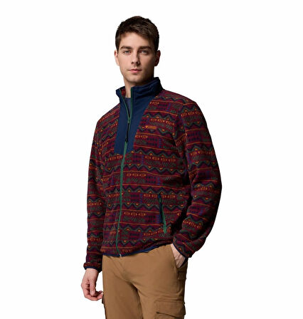 Sequoia Grove Printed Tam Fermuarlı Erkek Polar Üst