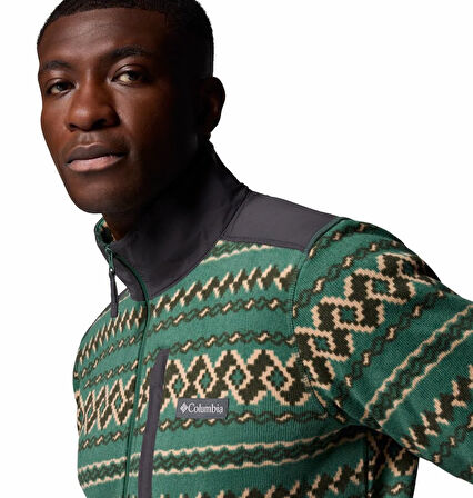 Sweater Weather Printed Yarım Fermuarlı II Erkek Polar Üst