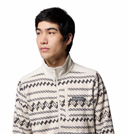 Sweater Weather Printed Yarım Fermuarlı II Erkek Polar Üst