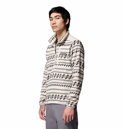 Sweater Weather Printed Yarım Fermuarlı II Erkek Polar Üst