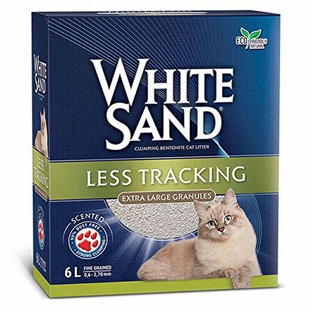White Sand Less Tracking Cat Litter Hızlı Toplaklanan Kedi Kumu 2x6 Lt. 