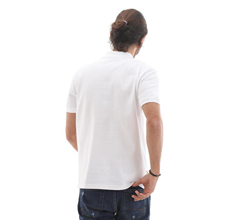 B0A26N41001-R Timberland Basic Polo Erkek T-Shirt Beyaz