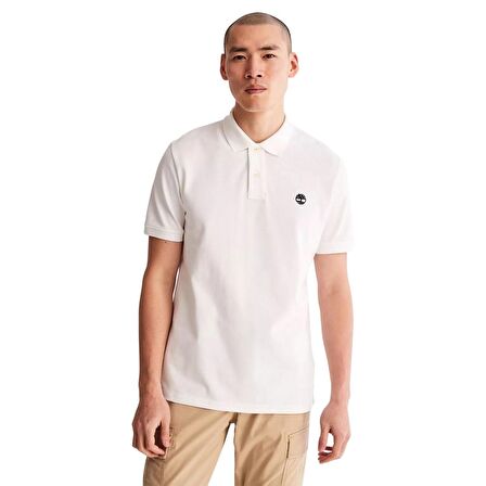 Timberland SS Millers River Pique Polo Regular Beyaz T-shirt