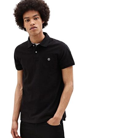 Timberland SS Millers River Pique Polo Regular Sİyah T-shirt