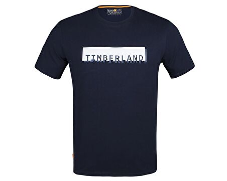 Timberland Ss Branded Linear Erkek Günlük Tişört TB0A26U14331 Lacivert