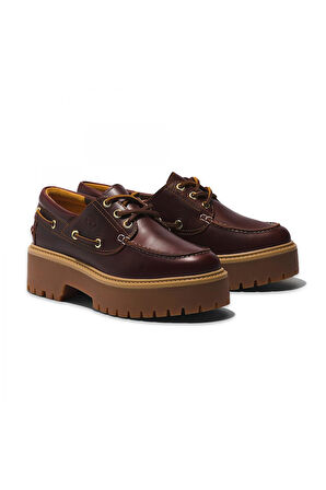 Timberland Tb0A2Qdm Stone Street Boat Shoe Bordo Kadın Ayakkabı
