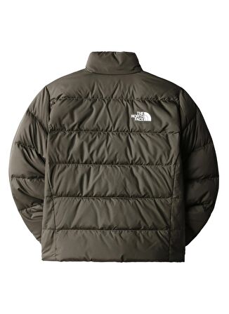 The North Face Yeşil Erkek Çocuk Fermuarlı Uzun Kollu Düz Mont NF0A7WOQ21L1 TEEN REVERSIBLE NORTH