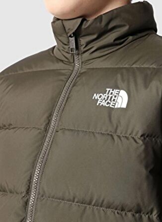 The North Face Yeşil Erkek Çocuk Fermuarlı Uzun Kollu Düz Mont NF0A7WOQ21L1 TEEN REVERSIBLE NORTH