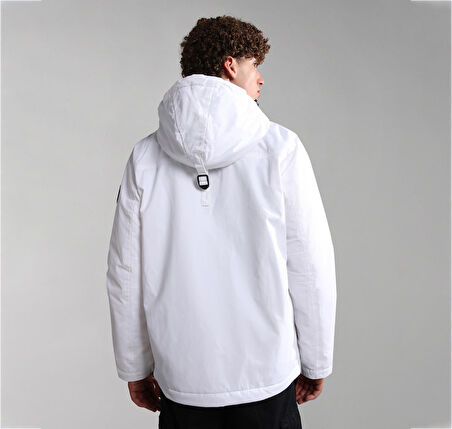 P0A4GMD0021-R Napapijri Raınforest Pocket 2 Erkek Sweatshirt Beyaz