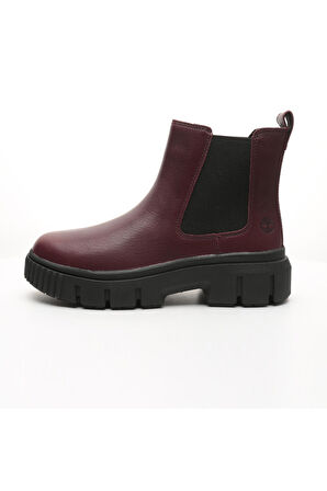 B0A2QHQC601-R Timberland Mıd Chelsea Boot Kadın Spor Ayakkabı Bordo