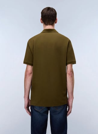 Napapijri E-SMALL BOX SS-NP0A88TQG3A1 Kahve Erkek Polo T-Shirt