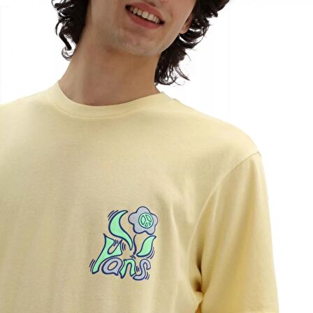 Vans Peace Flower SS Pale Banana Sarı T-shirt