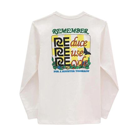 Vans Eco Positivity LS Krem T-Shirt