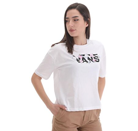 0A5LCNWHT1-R Vans Flow Rına Kadın T-Shirt Beyaz