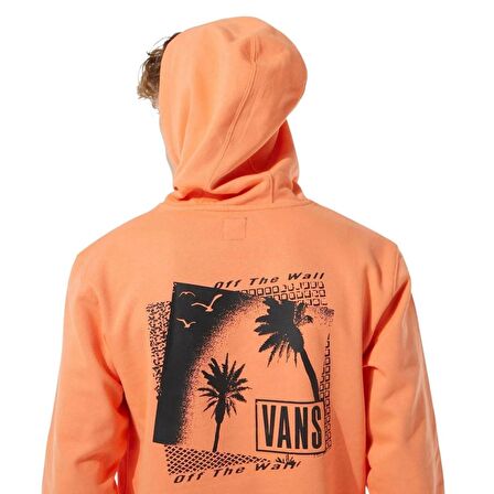 Vans Palm Tree Po Erkek Turuncu Kapüşonlu Sweatshirt